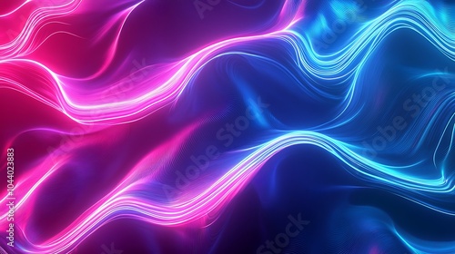 Radiating Neon Light Burst, futuristic flashes, Motion lights, Colorful Streaks on Dark Background