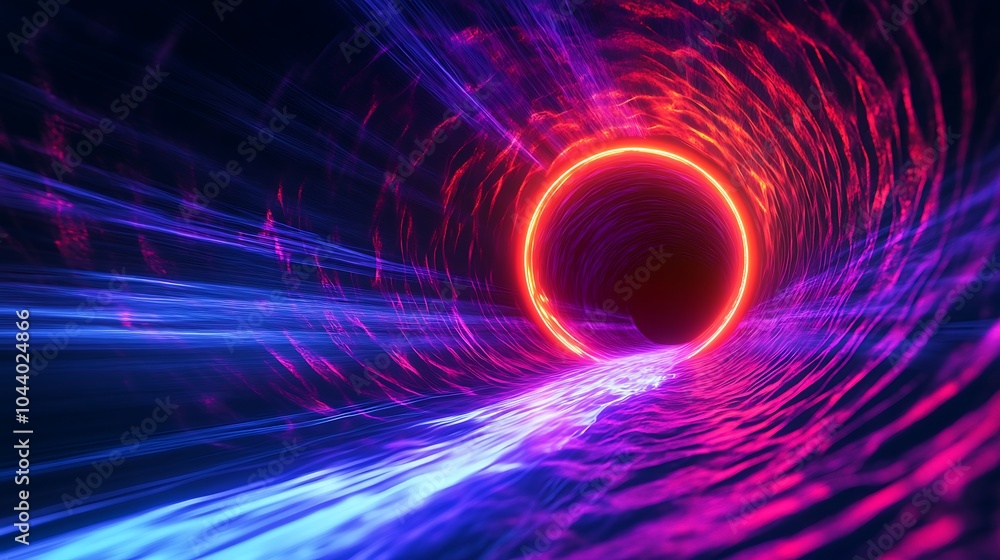 Radiating Neon Light Burst, futuristic flashes, Motion lights, Colorful Streaks on Dark Background Radiating Neon Light Burst, futuristic flashes, Motion lights, Colorful Streaks on Dark Background