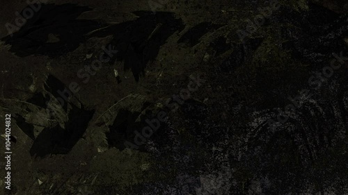 Grunge Brown wall for autumn-themed projects in Scary dark horror splashed background with creepy dark moving shapes, dirt, grain, grunge scratches, overlays, vintage horror effect photo