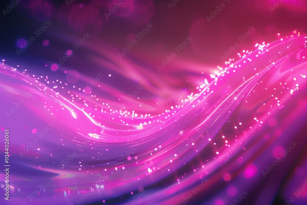 Fototapeta premium Abstract Pink and Purple Swirling Background with Glowing Lights