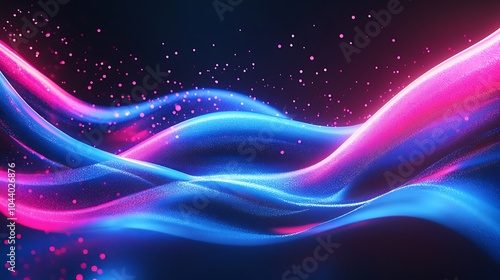 Radiating Neon Light Burst, futuristic flashes, Motion lights, Colorful Streaks on Dark Background