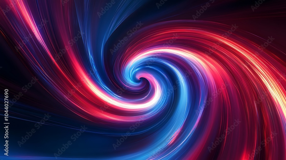 Obraz premium Radiating Neon Light Burst, futuristic flashes, Motion lights, Colorful Streaks on Dark Background