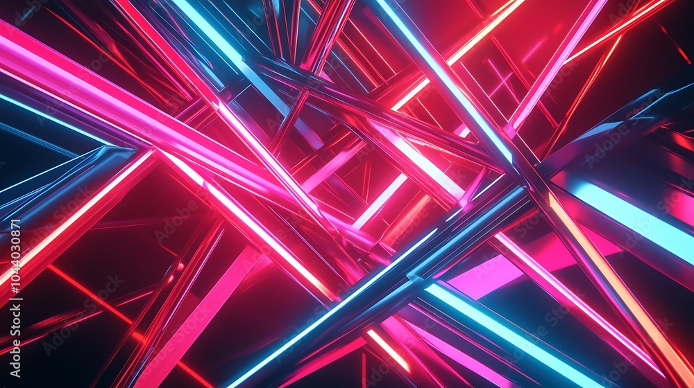 Radiating Neon Light Burst, futuristic flashes, Motion lights, Colorful Streaks on Dark Background Radiating Neon Light Burst, futuristic flashes, Motion lights, Colorful Streaks on Dark Background