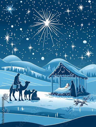 The hour at the Holy night.