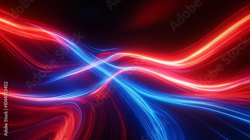 Wallpaper Mural Radiating Neon Light Burst, futuristic flashes, Motion lights,  Colorful Streaks on Dark Background Torontodigital.ca