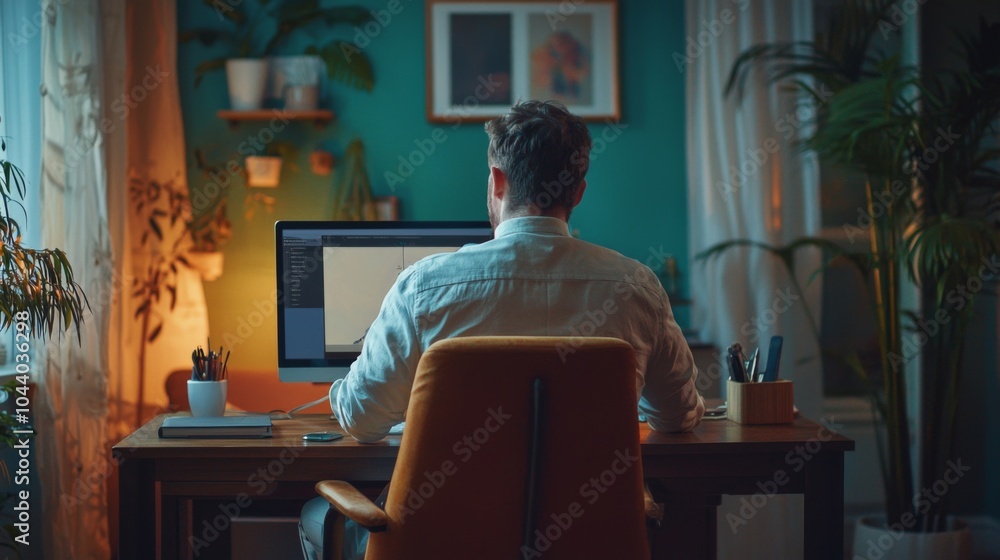 Virtual Therapy Session: psychologist conducting video call, representing evolution mental health Virtual Therapy Session: psychologist conducting video call, representing evolution mental health