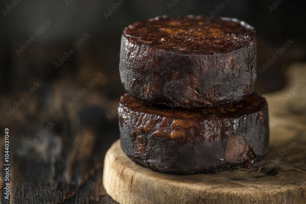 Savor the Rich Flavor of Grilled Dark Meat on a Rustic Wooden Board Savor the Rich Flavor of Grilled Dark Meat on a Rustic Wooden Board