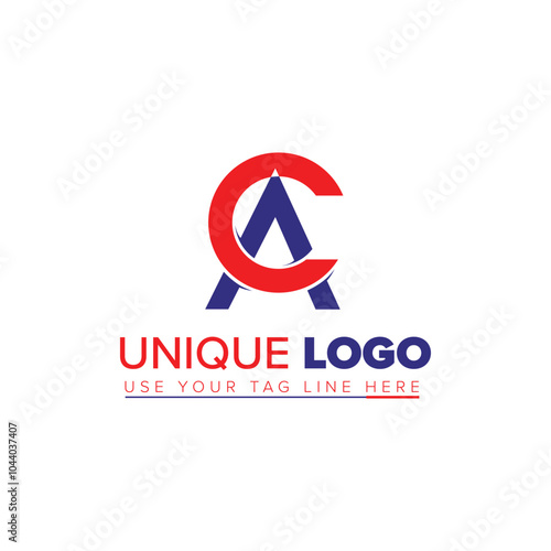 AC letter unique logo design