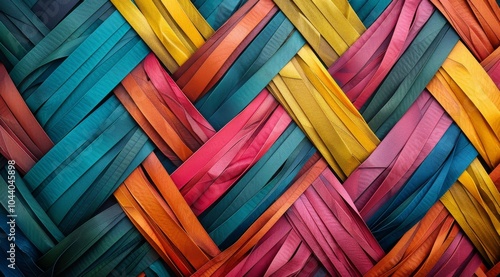 Colorful Woven Fabric Pattern
