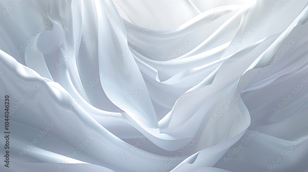 Obraz premium Vibrant Abstract Digital Art with Flowing Waves, Neon Lights, and Futuristic Fluid Design Elements