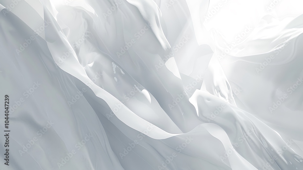 Obraz premium Vibrant Abstract Digital Art with Flowing Waves, Neon Lights, and Futuristic Fluid Design Elements