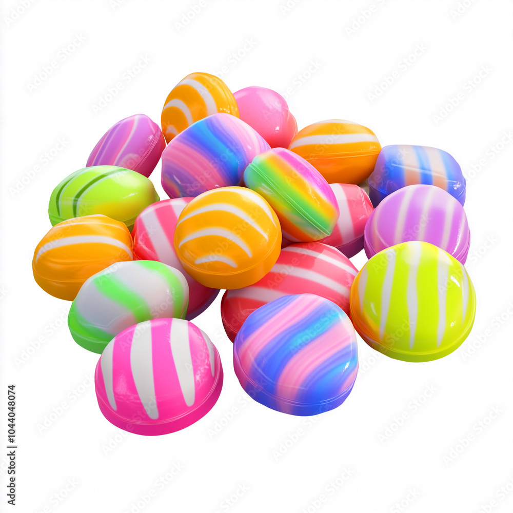 A colorful candies isolated on a white background. A colorful candies isolated on a white background.