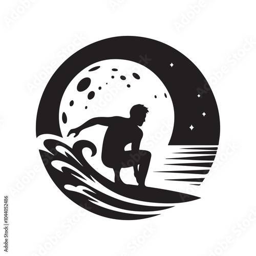 Surfing Silhouette Vectors – Perfect for Summer and Beach Designs