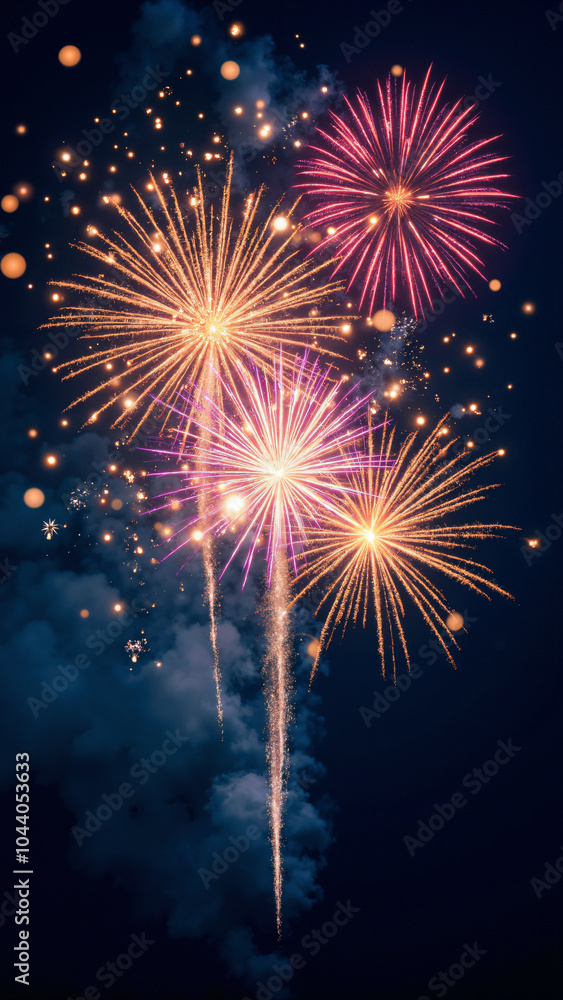 Explosive Fireworks Display: Vibrant New Year's Eve Celebration Perfect for Festive Greetings and Event Marketing Explosive Fireworks Display: Vibrant New Year's Eve Celebration Perfect for Festive Greetings and Event Marketing