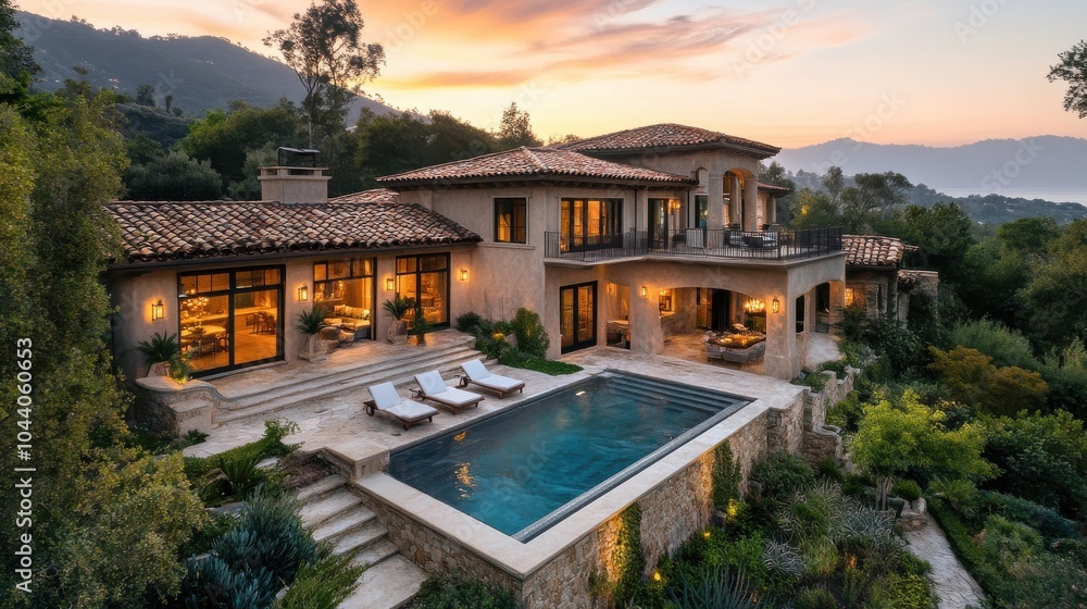 Coastal mansion with expansive views. Coastal mansion with expansive views.