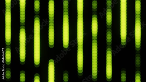 Green and black background. Looping animation