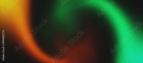 Green and orange gradient grainy dark background, abstract design with noise texture, banner, header, cover, backdrop photo