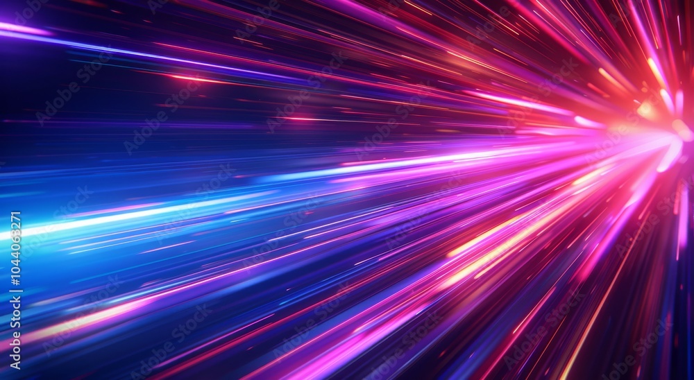 Abstract Representation of Light Trails Through a Curved Tunnel Abstract Representation of Light Trails Through a Curved Tunnel
