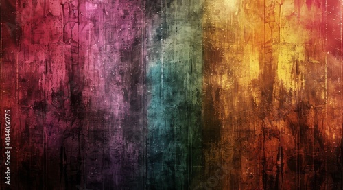 Abstract Colorful Grunge Texture Background With Vertical Stripes