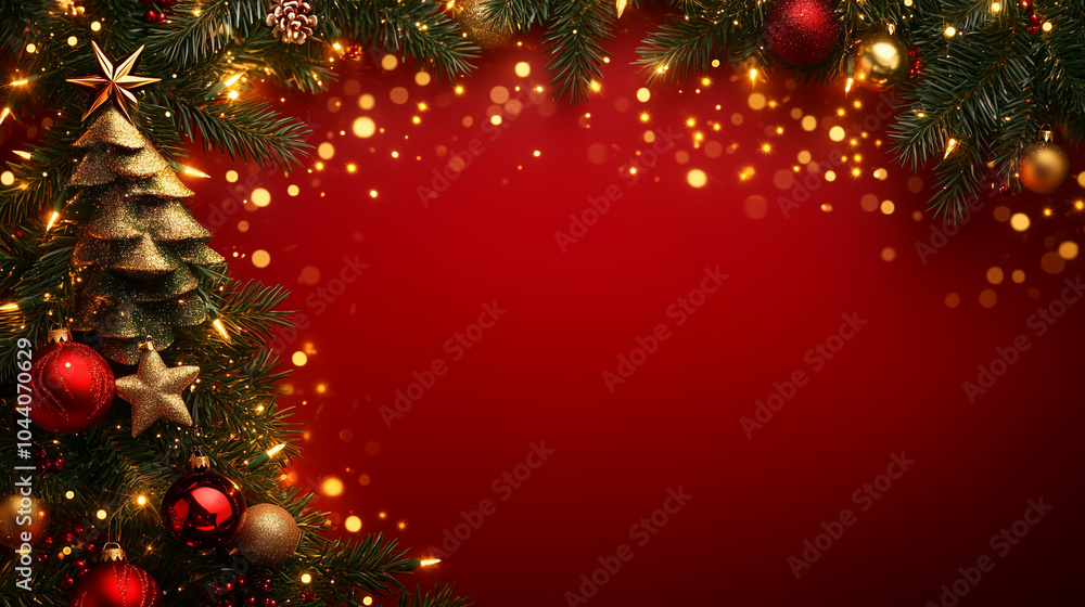 Christmas holiday card with space for text Christmas holiday card with space for text