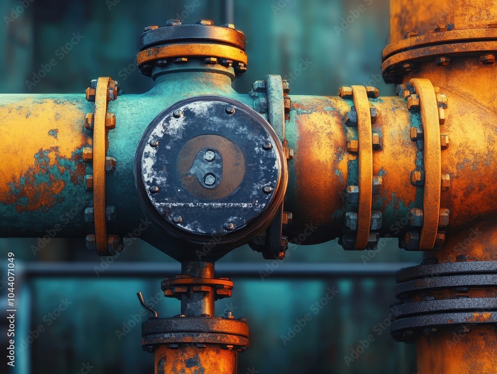 Rusted industrial pipe valve. Feeling old and abandoned place. Rusted industrial pipe valve. Feeling old and abandoned place.