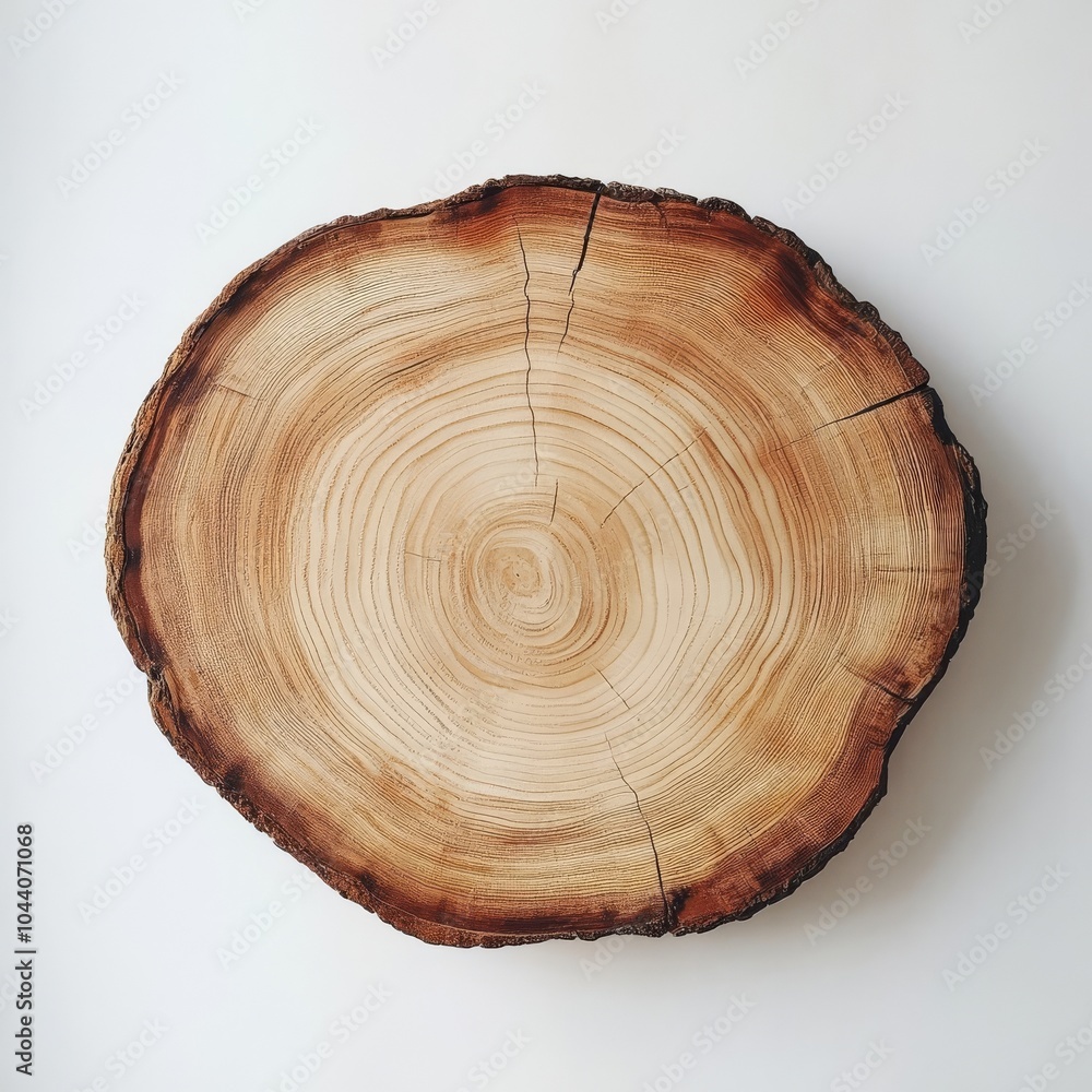 Obraz premium cross section of tree stump