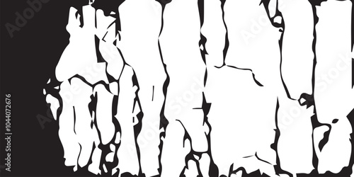 Peeling paint on the wall. Panorama of a concrete wall with old cracked flaking paint. Weathered rough painted surface with patterns of cracks and peeling. Wide panoramic grunge texture for background