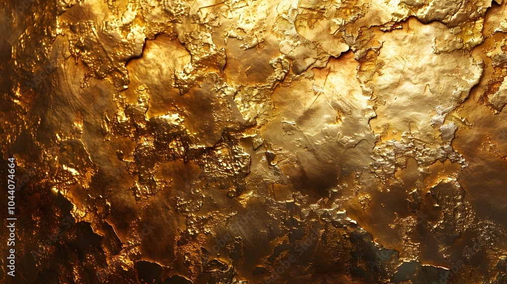 Enchanting Golden Metallic Texture Background with Captivating Glow and Sheen Enchanting Golden Metallic Texture Background with Captivating Glow and Sheen