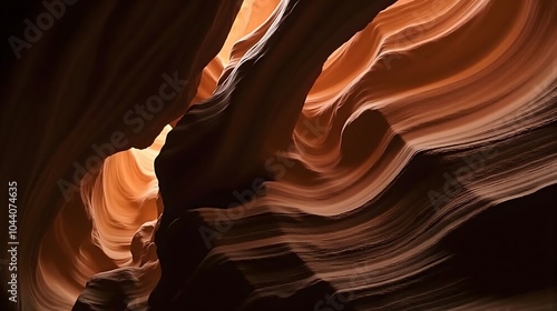 Abstract Sandstone Patterns in Slot Canyons in 16x9 Format photo