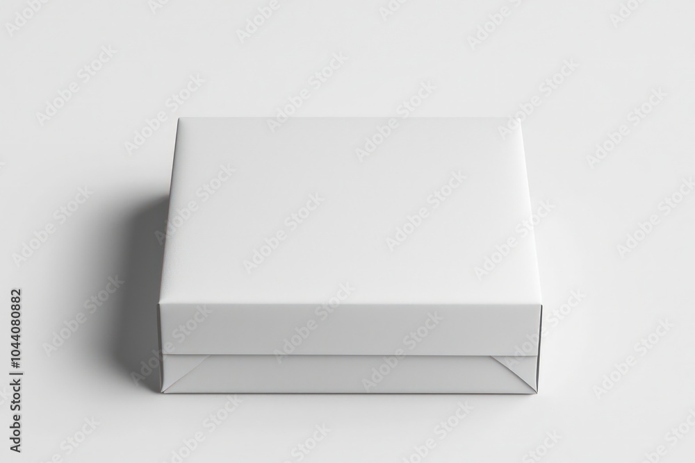 White box package design template, isolated on a solid background White box package design template, isolated on a solid background