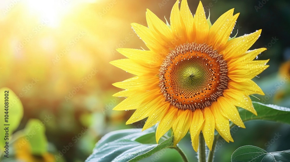 Obraz premium Bright Sunflower in Natural Sunlight Glow