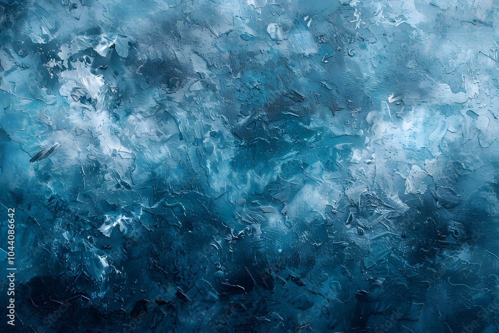 Abstract Blue Textured Painting Evoking Depth and Emotion Abstract Blue Textured Painting Evoking Depth and Emotion