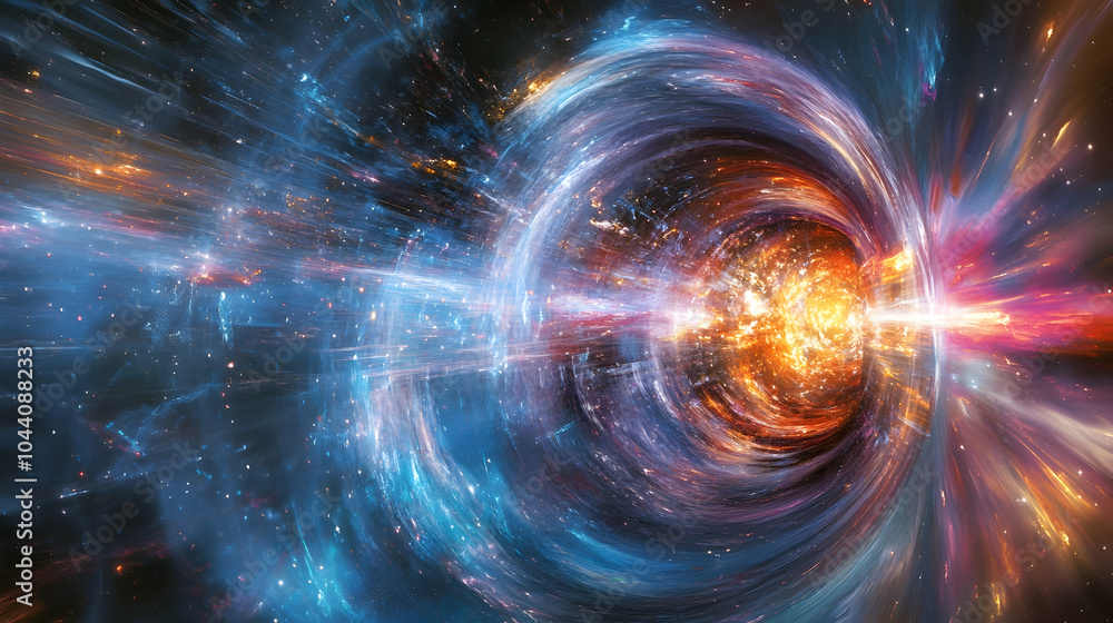 Obraz premium fractal burst background