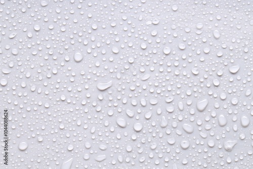 Wallpaper Mural Water drops on light gray background, top view Torontodigital.ca