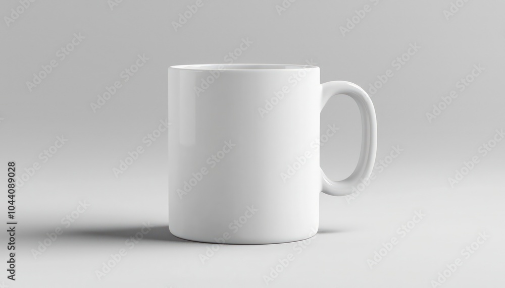 Obraz premium Mug mockup isolated on solid background