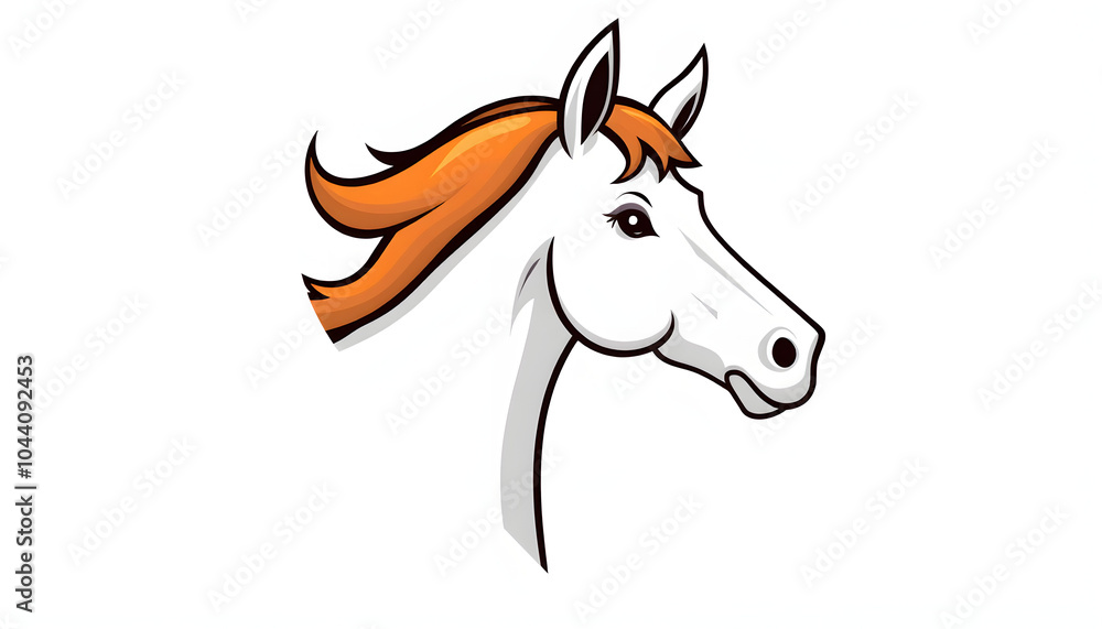 Horse head in heart shape, animal love concept, Equestrian logo, illustration over a transparent background, PNG image isolated with white highlights, png Horse head in heart shape, animal love concept, Equestrian logo, illustration over a transparent background, PNG image isolated with white highlights, png