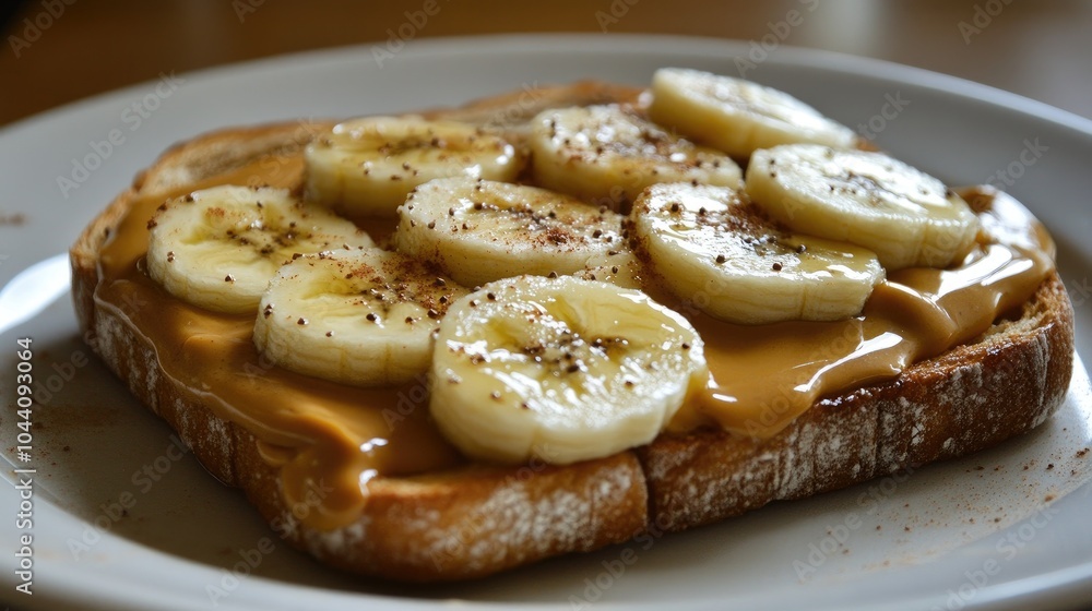 Banana Toast with Peanut Butter and Cinnamon Delight Banana Toast with Peanut Butter and Cinnamon Delight