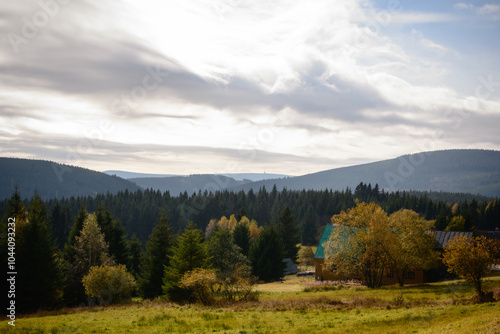 autumn landscape in the mountains