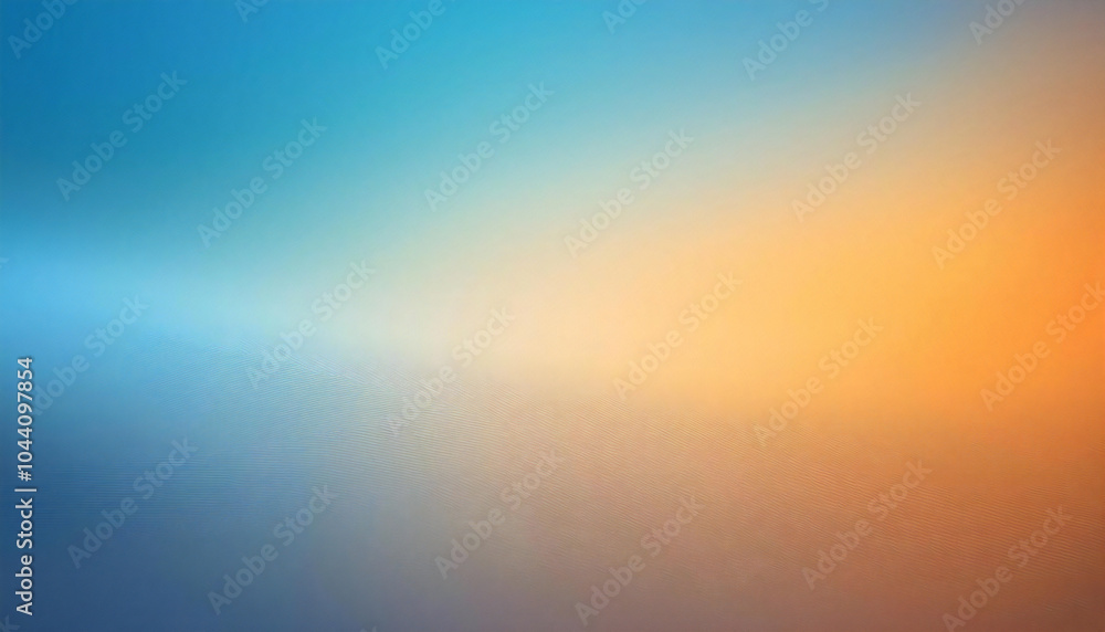 Obraz premium 青とオレンジのグラデーション背景素材。青色と橙色が混ざったパステルカラー背景。Blue and orange gradient background material. A pastel color background that mixes blue and orange.