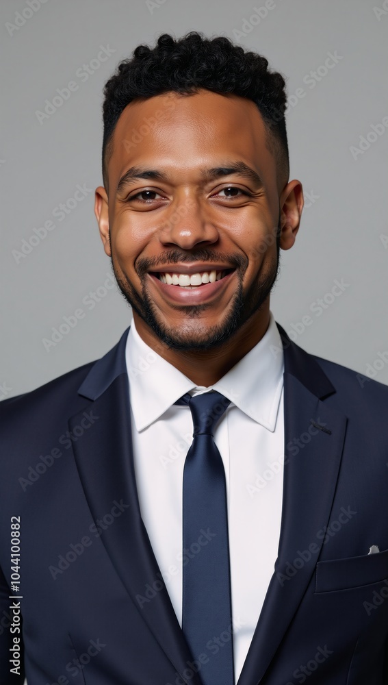 A portrait showcasing a proud successful African-American businessmanentrepreneur A portrait showcasing a proud successful African-American businessmanentrepreneur