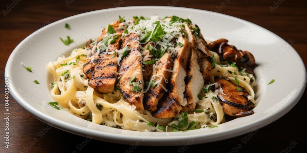 Grilled chicken pasta dish Grilled chicken pasta dish