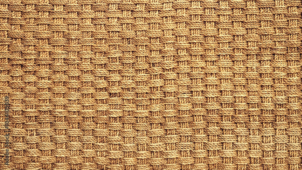 Closeup Shot of Woven / Weaving Rope Pattern or Texture in Monochrome Color for Background, Backdrop, Wallpaper, Interior or Exterior Works with Copy Space for Text. Closeup Shot of Woven / Weaving Rope Pattern or Texture in Monochrome Color for Background, Backdrop, Wallpaper, Interior or Exterior Works with Copy Space for Text.