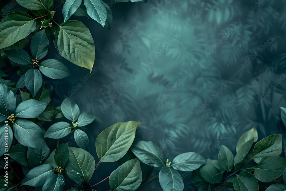 Lush Greenery: A Serene Leafy Background Lush Greenery: A Serene Leafy Background