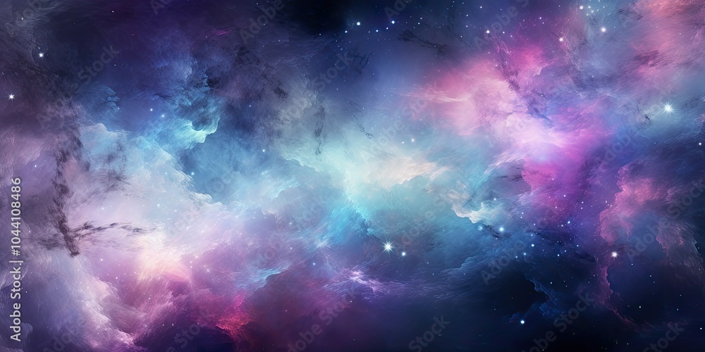 Naklejka premium Cosmic clouds in space