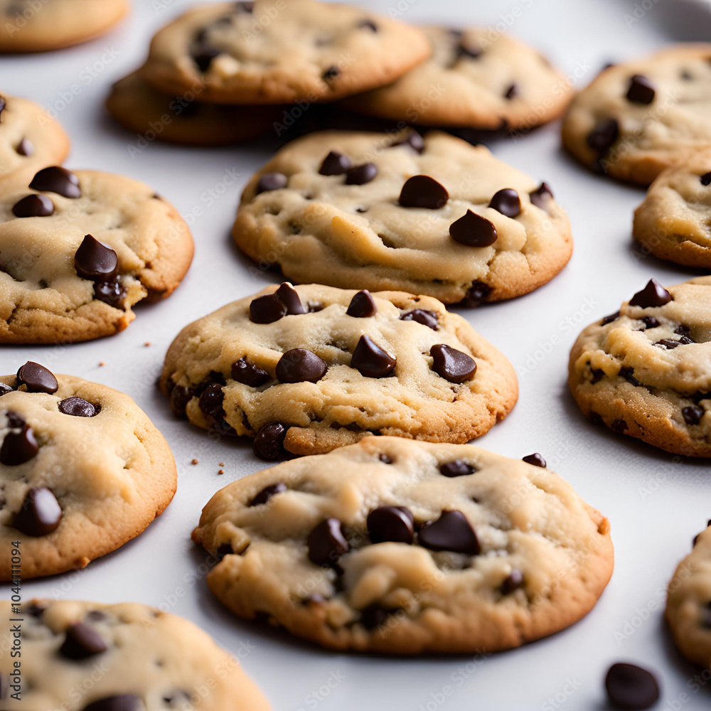 Cookies com gotas de chocolate. Cookies com gotas de chocolate.
