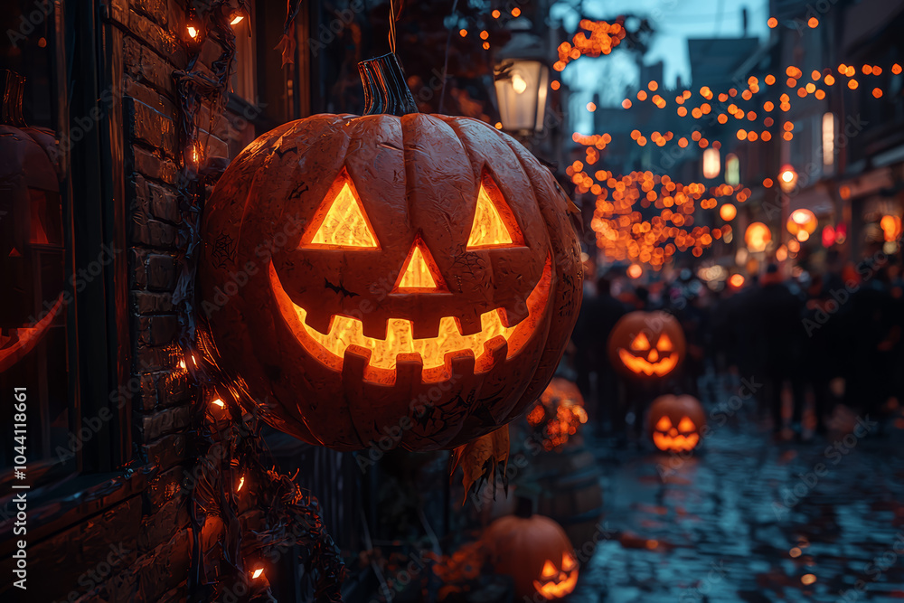 Themed outdoor events, such as Halloween festivals and parades, attract large crowds in October. Concept of Halloween festivals. Themed outdoor events, such as Halloween festivals and parades, attract large crowds in October. Concept of Halloween festivals.