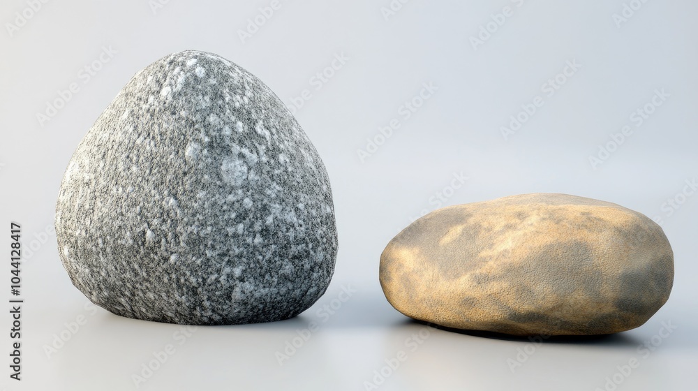 Natural Stones with Different Textures and Colors Natural Stones with Different Textures and Colors