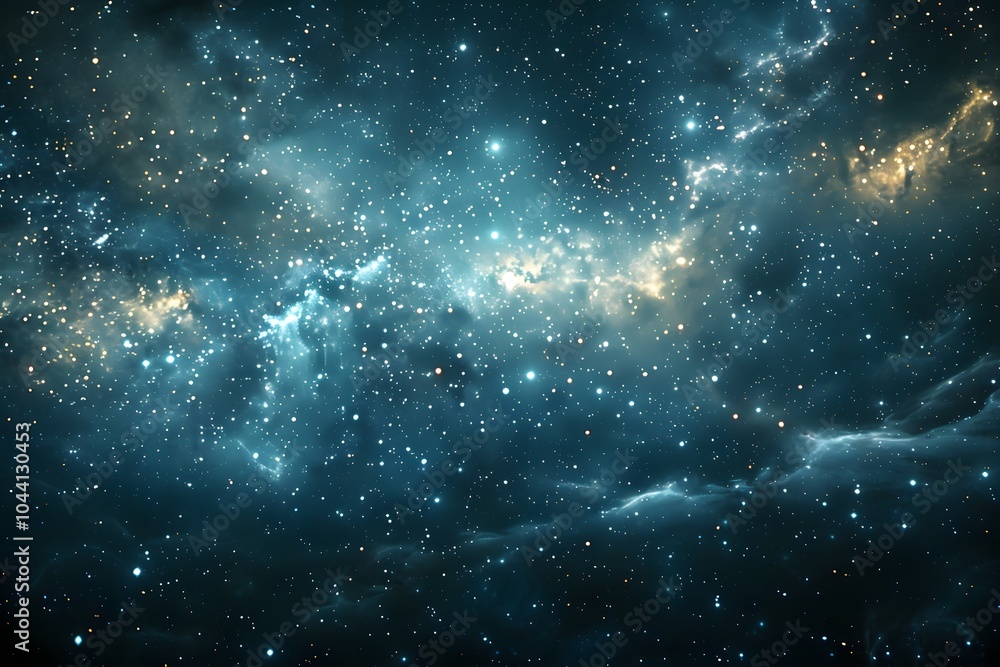 Stunning Cosmic Landscape Filled with Stars and Nebulae Stunning Cosmic Landscape Filled with Stars and Nebulae