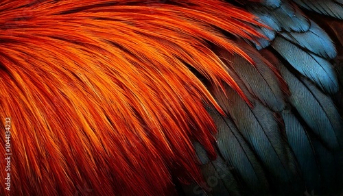 rooster feather texture