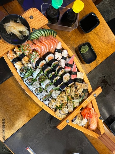 sushi on the plate
